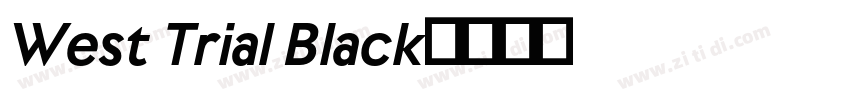 West Trial Black字体转换